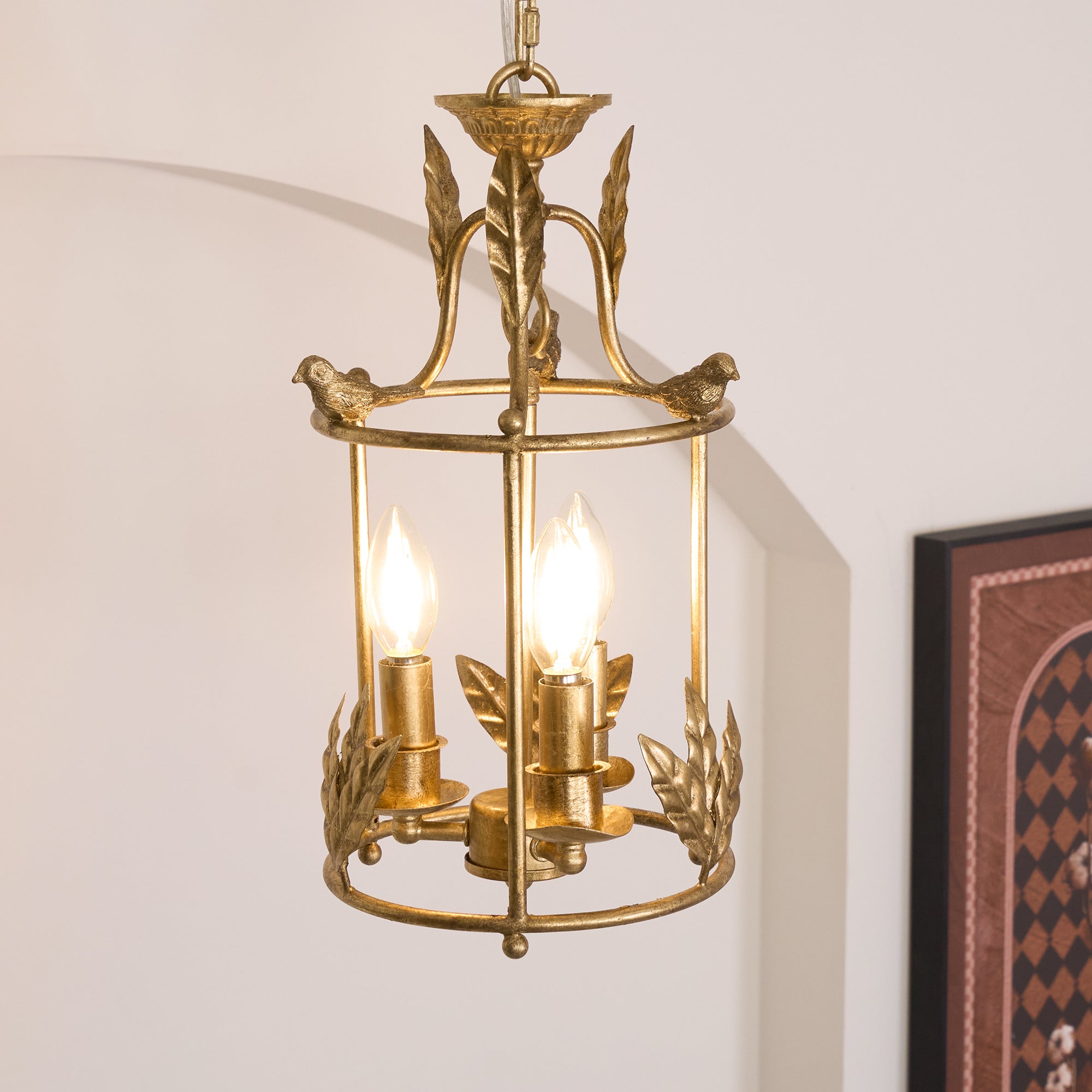 Sova Lantern Pendant Lamp Baroque Style