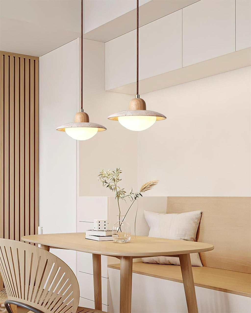 Duvio Travertine Pendant Light