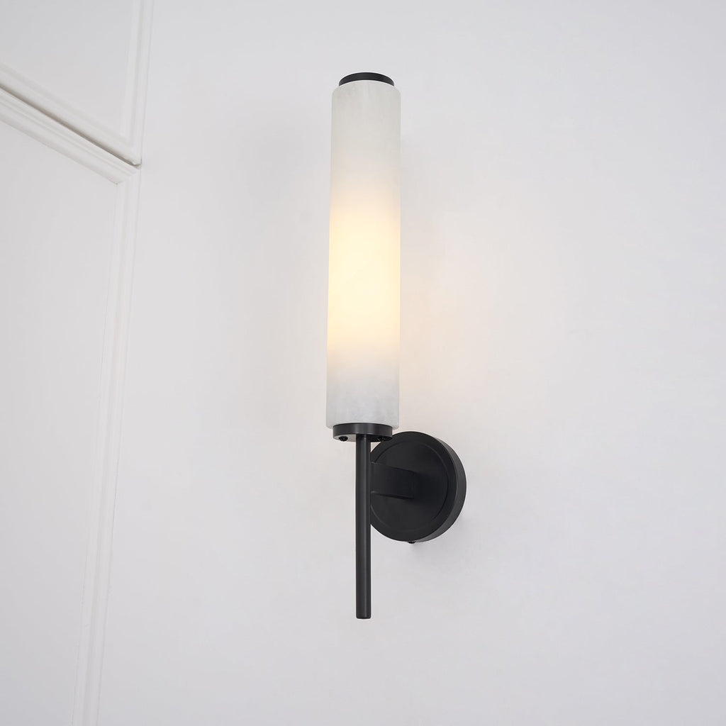Jern Art Deco Alabaster Wall Lamp