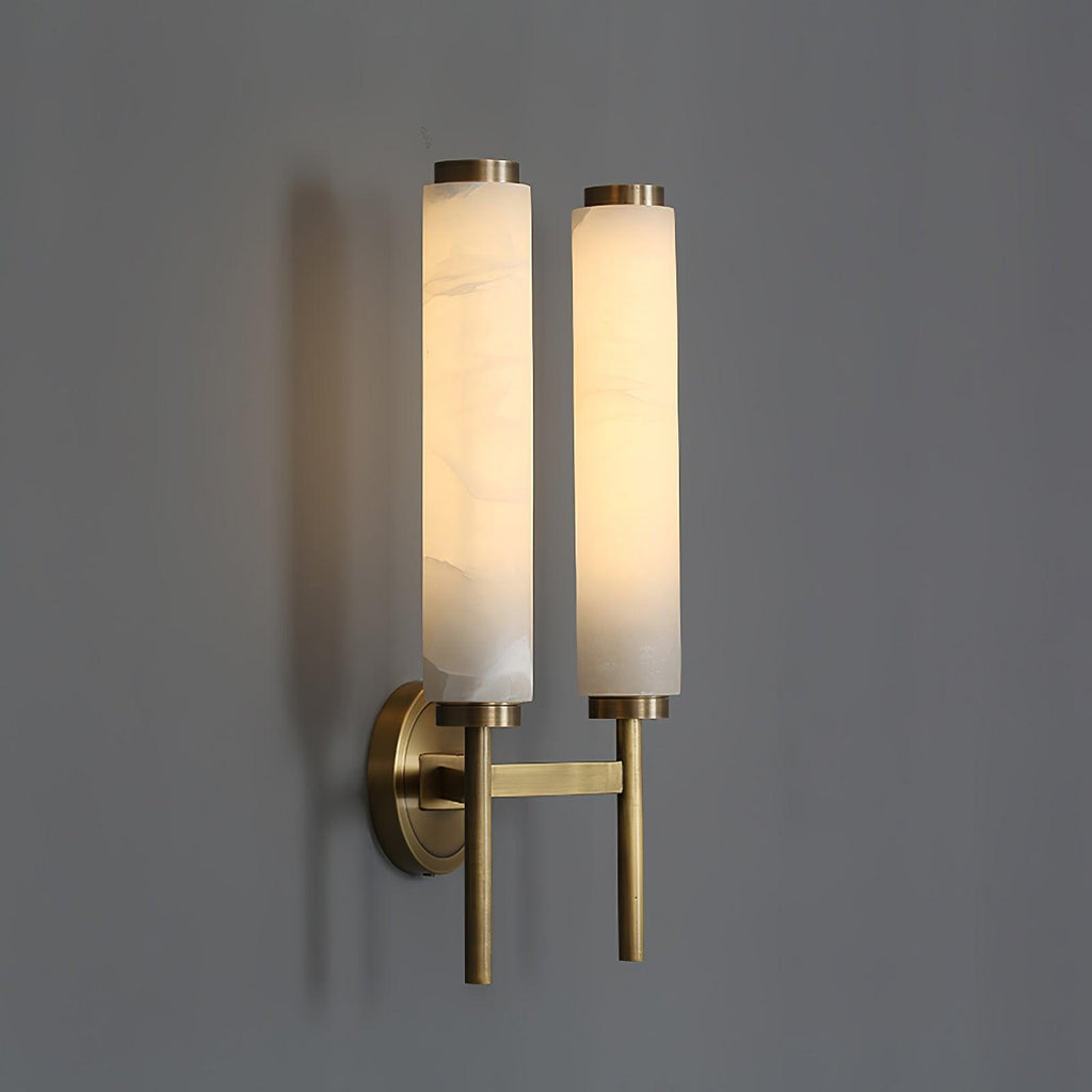 Jern Art Deco Alabaster Wall Lamp