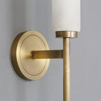 Jern Art Deco Alabaster Wall Lamp