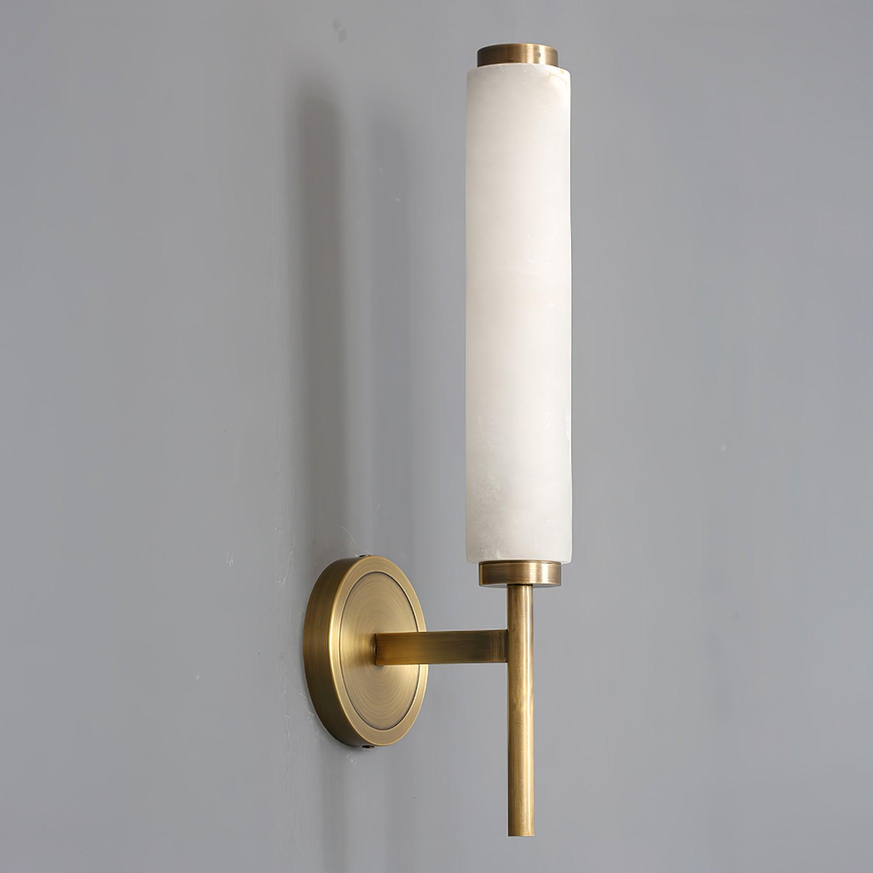 Jern Art Deco Alabaster Wall Lamp