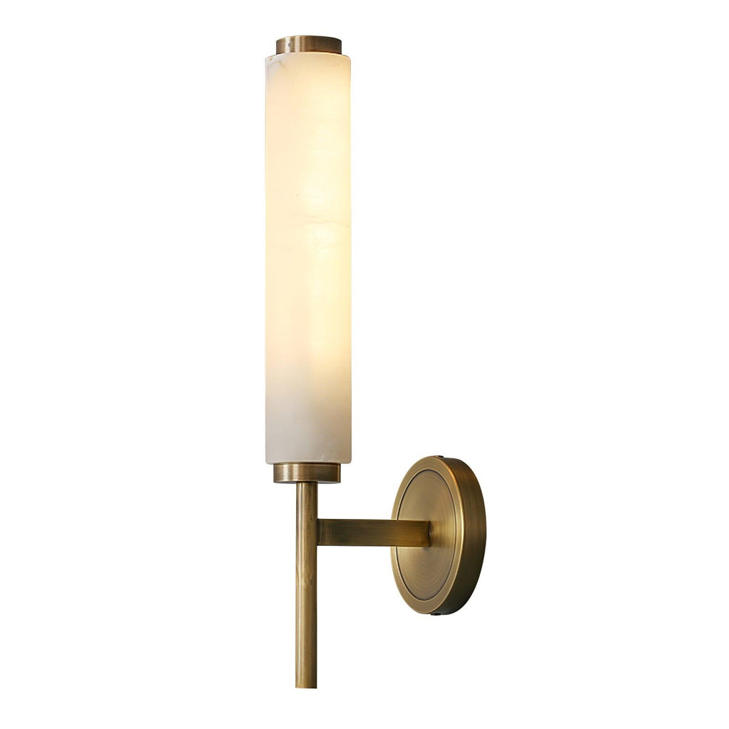 Jern Art Deco Alabaster Wall Lamp