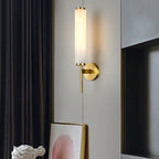 Jern Art Deco Alabaster Wall Lamp