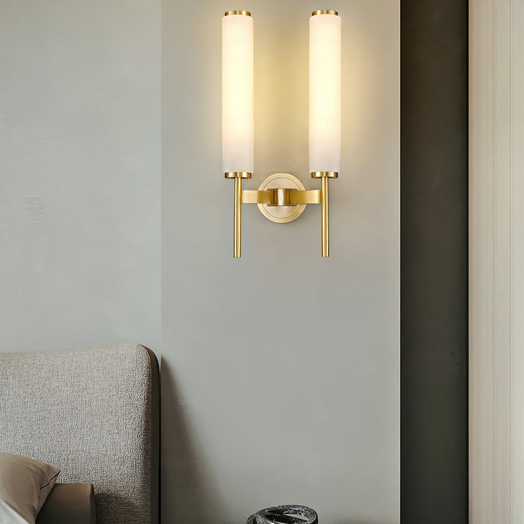 Kristy Art Deco  Alabaster  Wall Lamp
