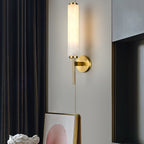 Jern Art Deco Alabaster Wall Lamp