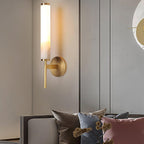 Jern Art Deco Alabaster Wall Lamp