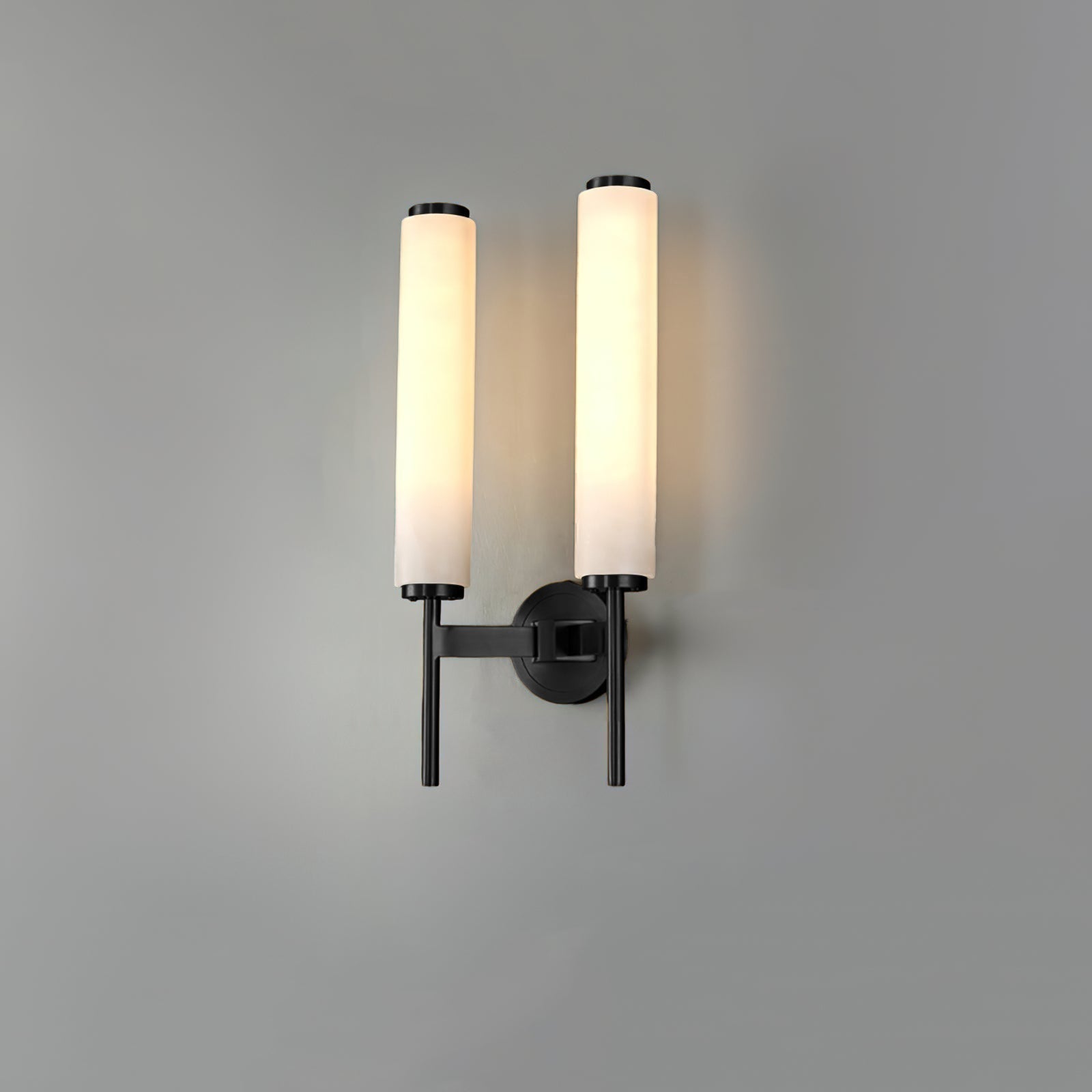 Jern Art Deco Alabaster Wall Lamp