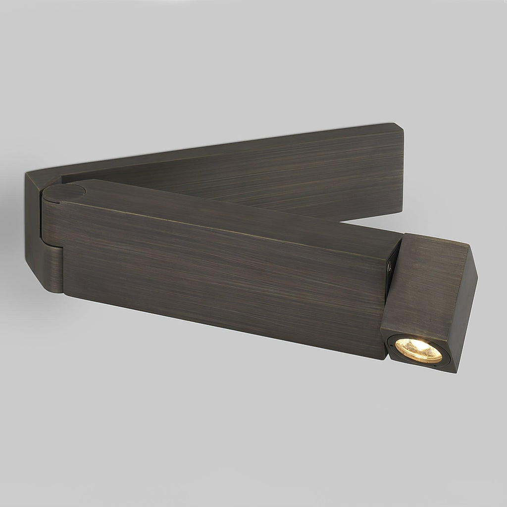 LED Wall Sconce Aluminum Alloy Body Matt Black Nickel Minimalist