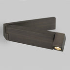 LED Wall Sconce Aluminum Alloy Body Matt Black Nickel Minimalist