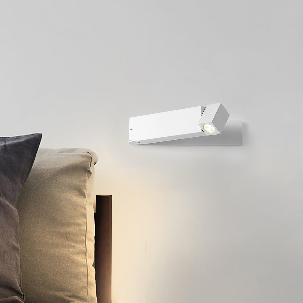 LED Wall Sconce Aluminum Alloy Body Matt Black Nickel Minimalist