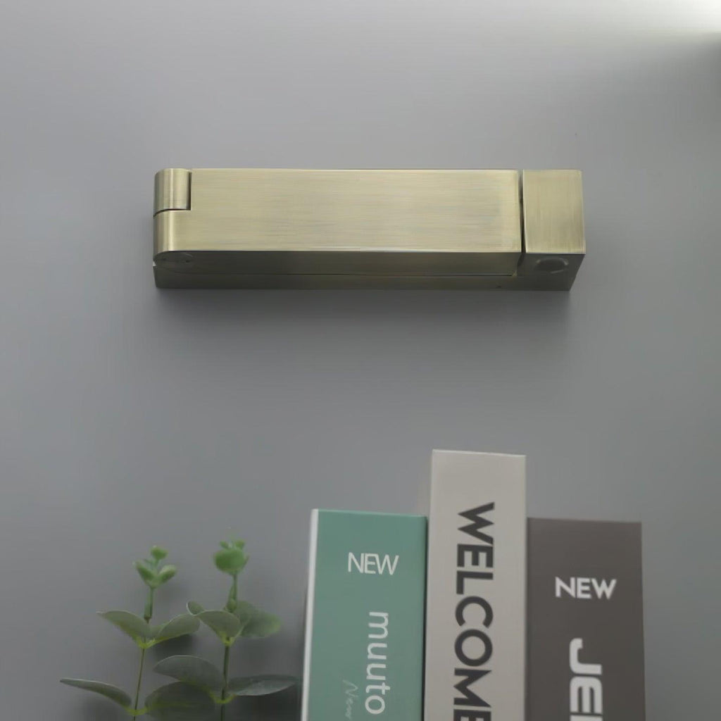 LED Wall Sconce Aluminum Alloy Body Matt Black Nickel Minimalist