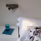 LED Wall Sconce Aluminum Alloy Body Matt Black Nickel Minimalist