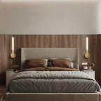 Kristy Indoor Wall Lamp Glass  Brass Mid-century Restaurant Bedroom