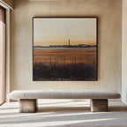 Golden Hour Salt Marsh Factory Oil Painting