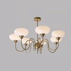 Arisha Vintage LED Metal Glass Chandelier Living Room