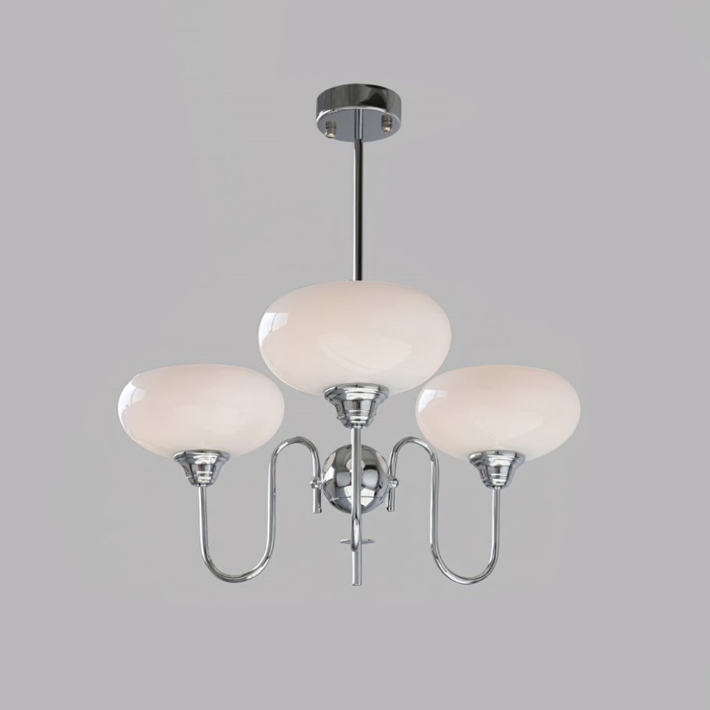 Arisha Vintage LED Metal Glass Chandelier Living Room