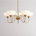Arisha Vintage LED Metal Glass Chandelier Living Room