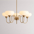 Arisha Vintage LED Metal Glass Chandelier Living Room
