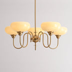 Arisha Vintage LED Metal Glass Chandelier Living Room