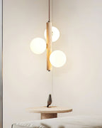 Aursorel Multi-Globe Travertine Pendant Light