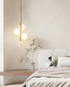 Aursorel Multi-Globe Travertine Pendant Light