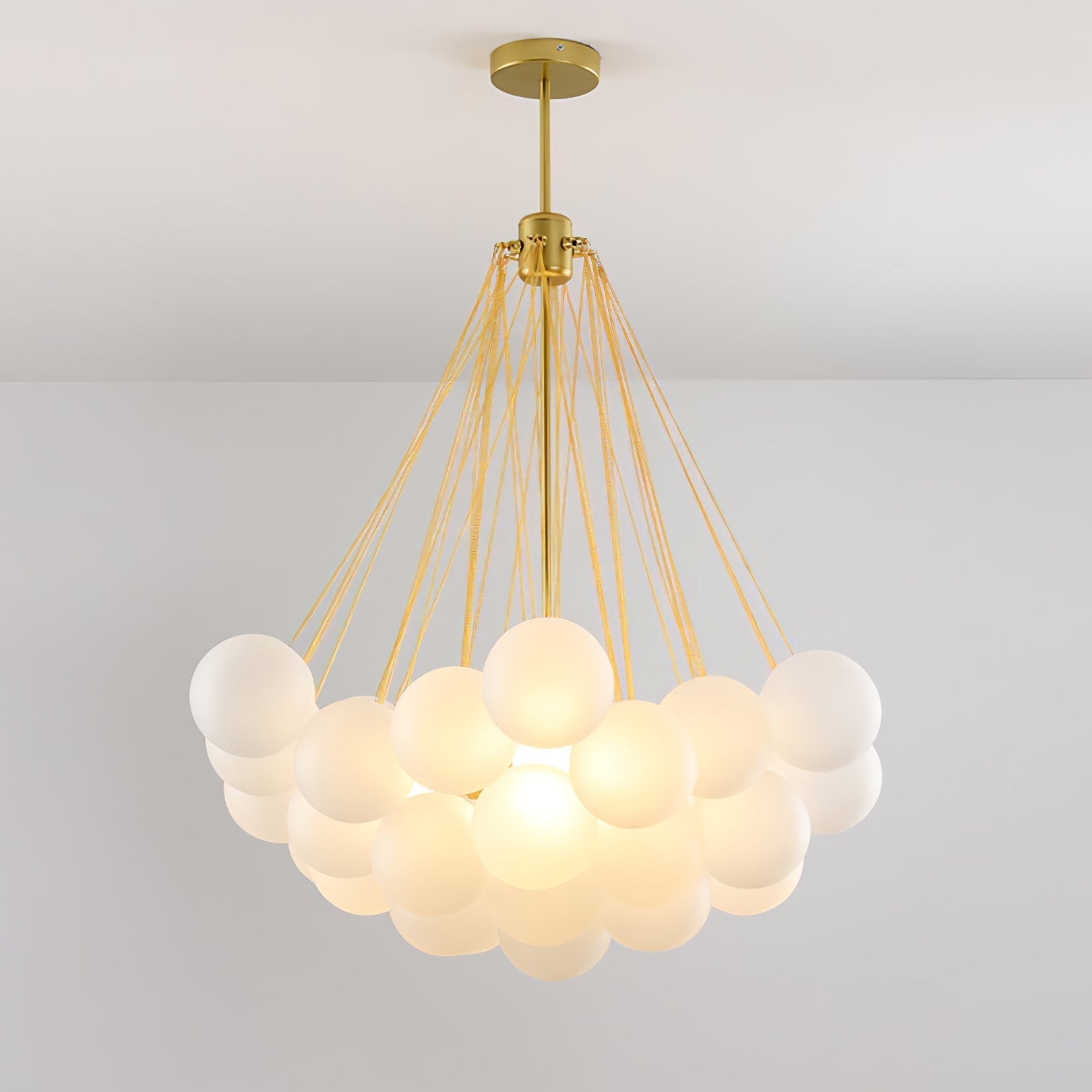 Fayne Glass Globe Pendant Light Bubble