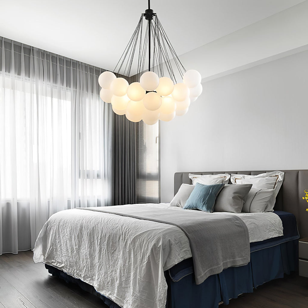 Fayne Glass Globe Pendant Light Bubble