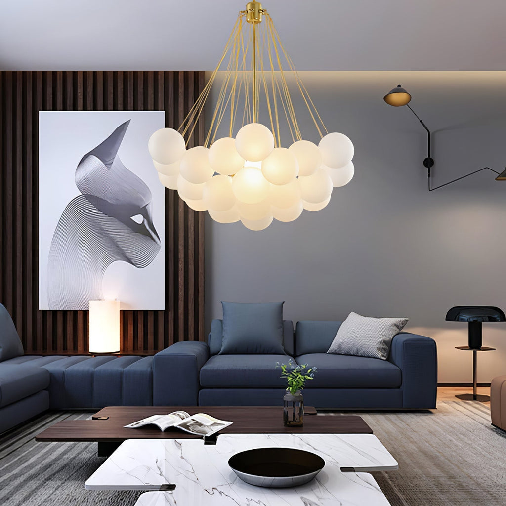 Fayne Glass Globe Pendant Light Bubble