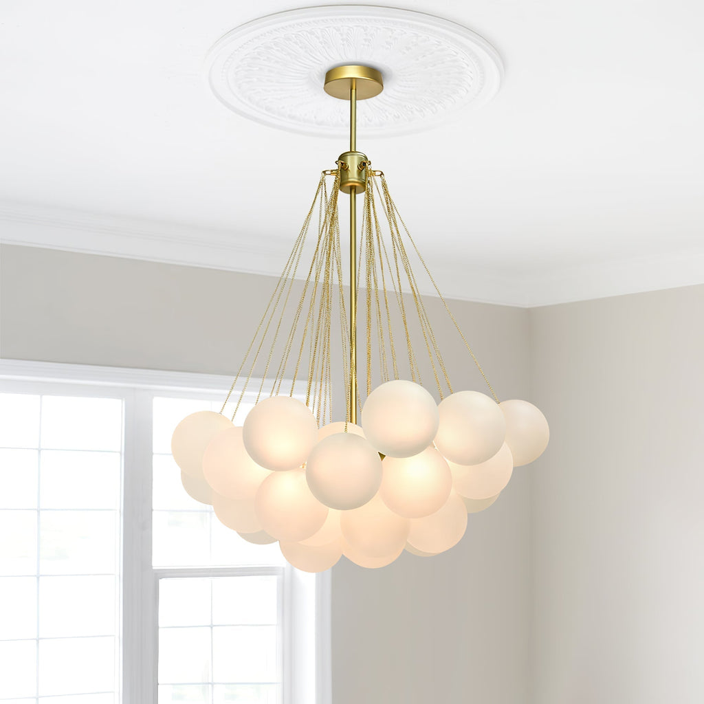 Fayne Glass Globe Pendant Light Bubble