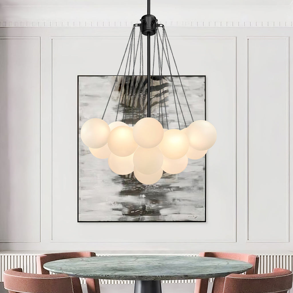 Fayne Glass Globe Pendant Light Bubble