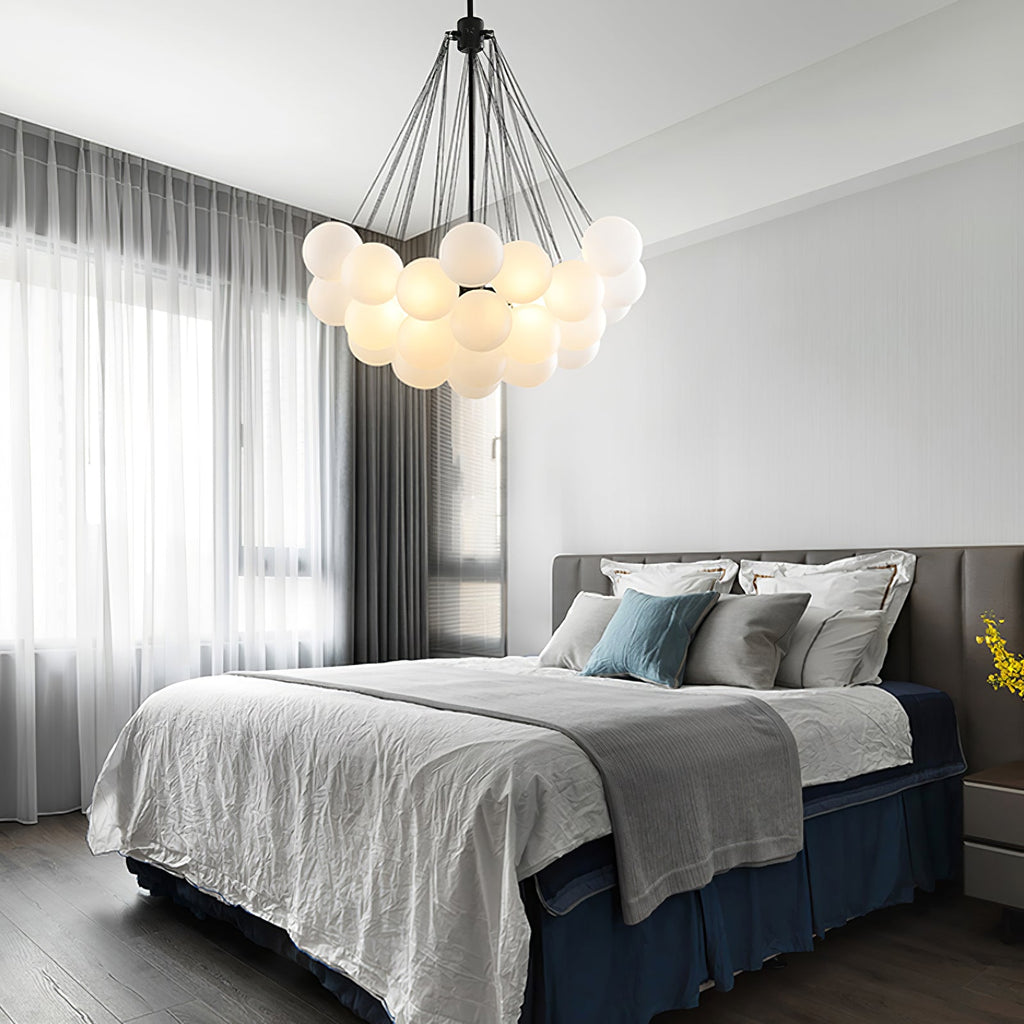 Fayne Glass Globe Pendant Light Bubble