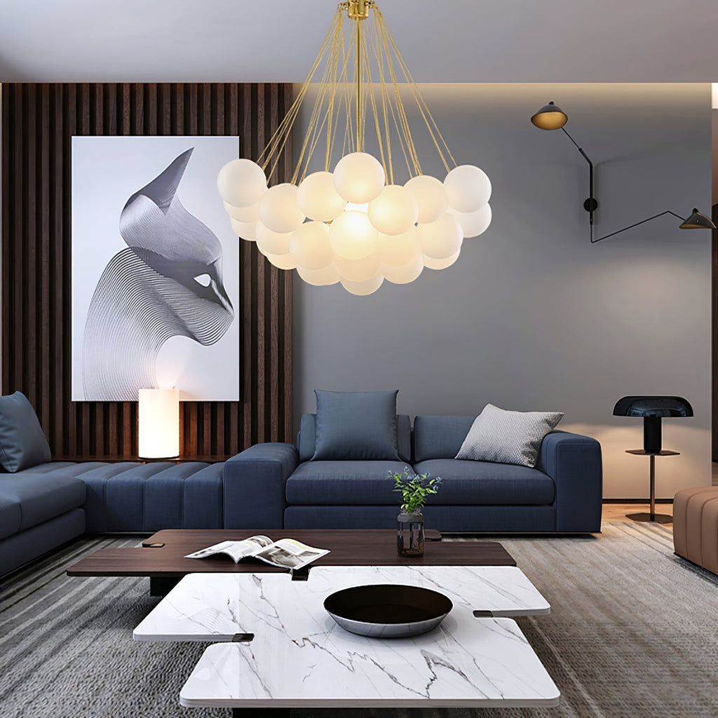 Fayne Glass Globe Pendant Light Bubble