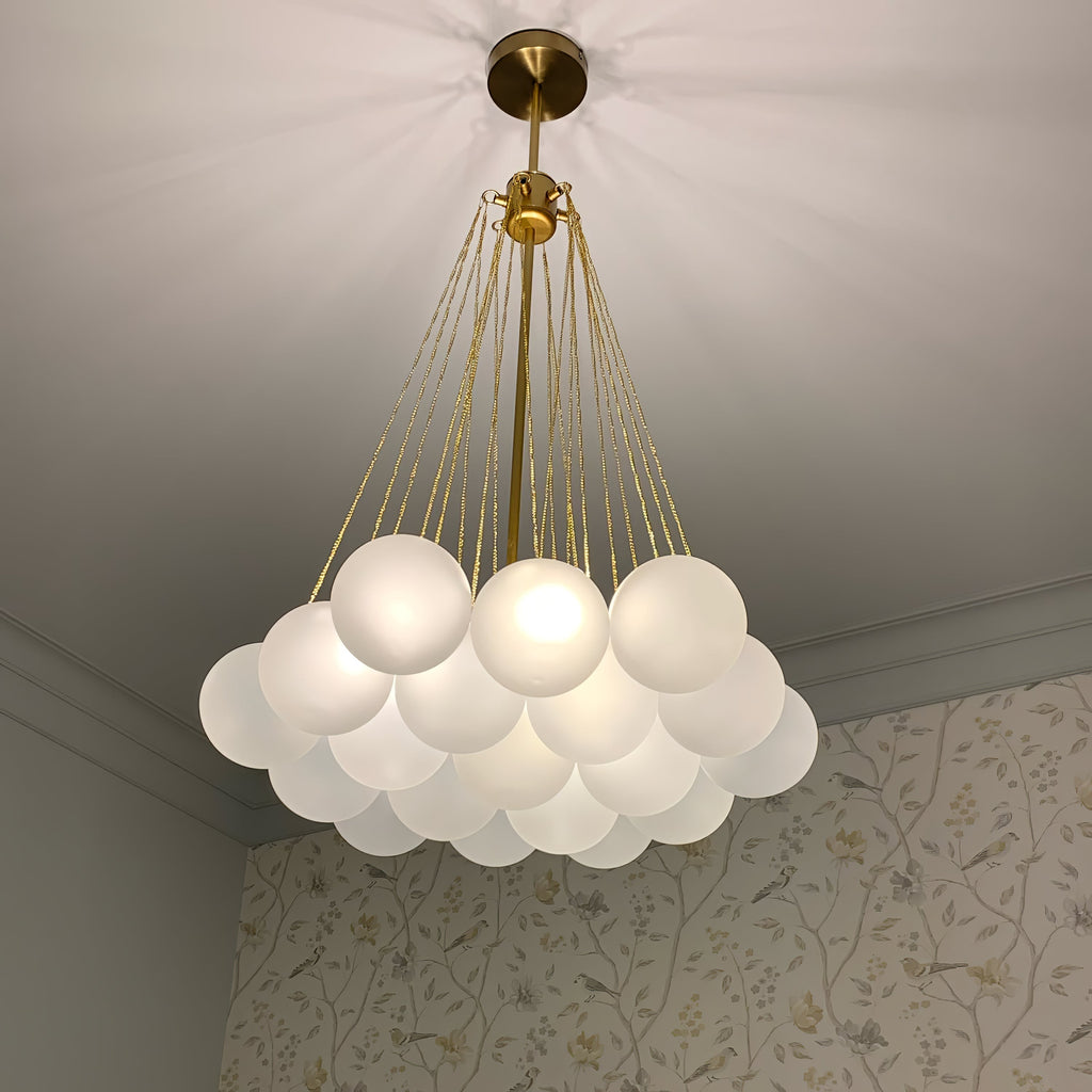 Fayne Glass Globe Pendant Light Bubble