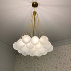 Fayne Glass Globe Pendant Light Bubble