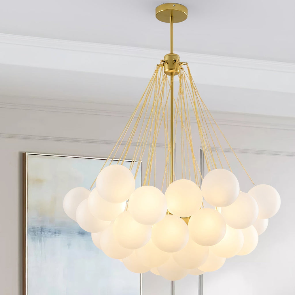 Fayne Glass Globe Pendant Light Bubble