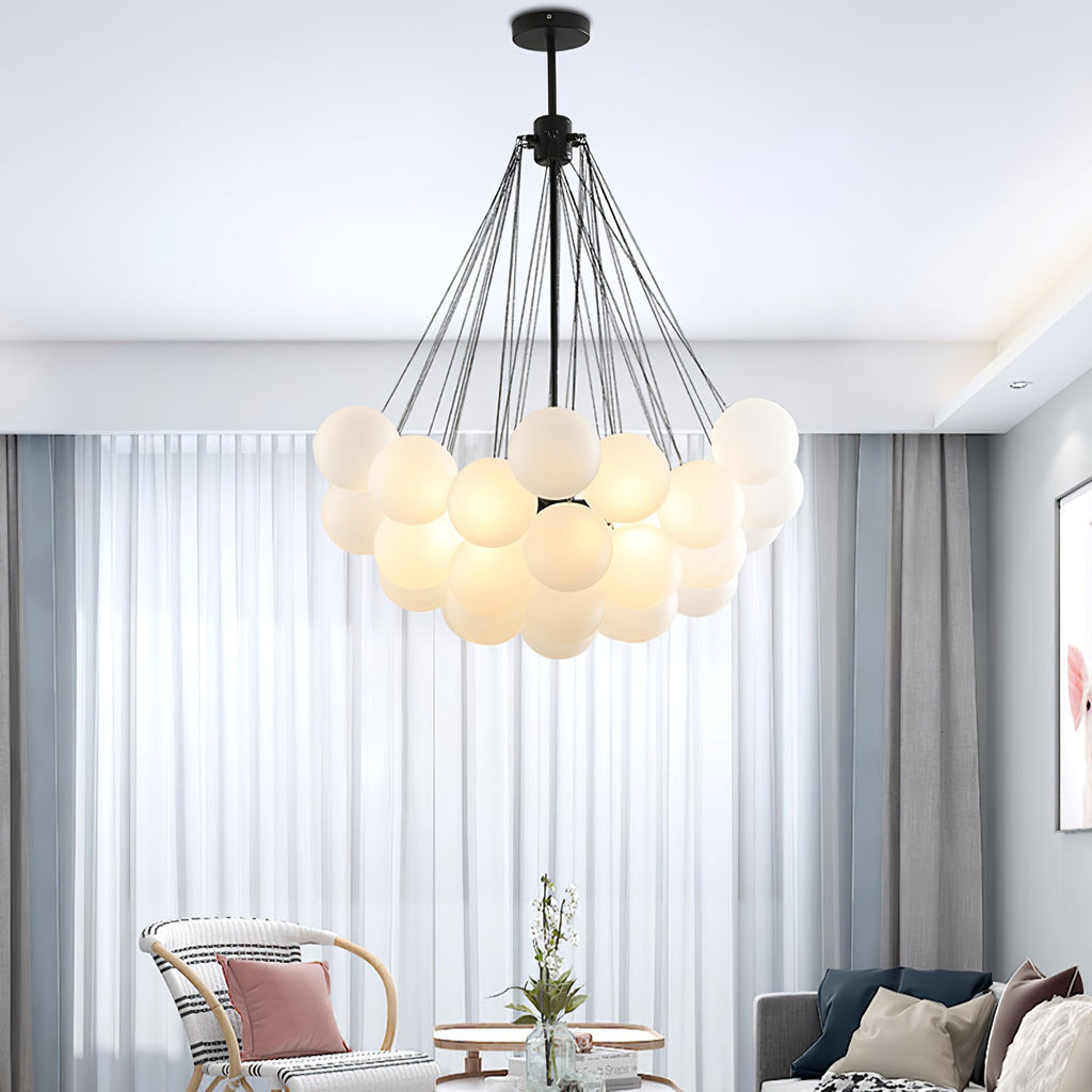 Fayne Glass Globe Pendant Light Bubble