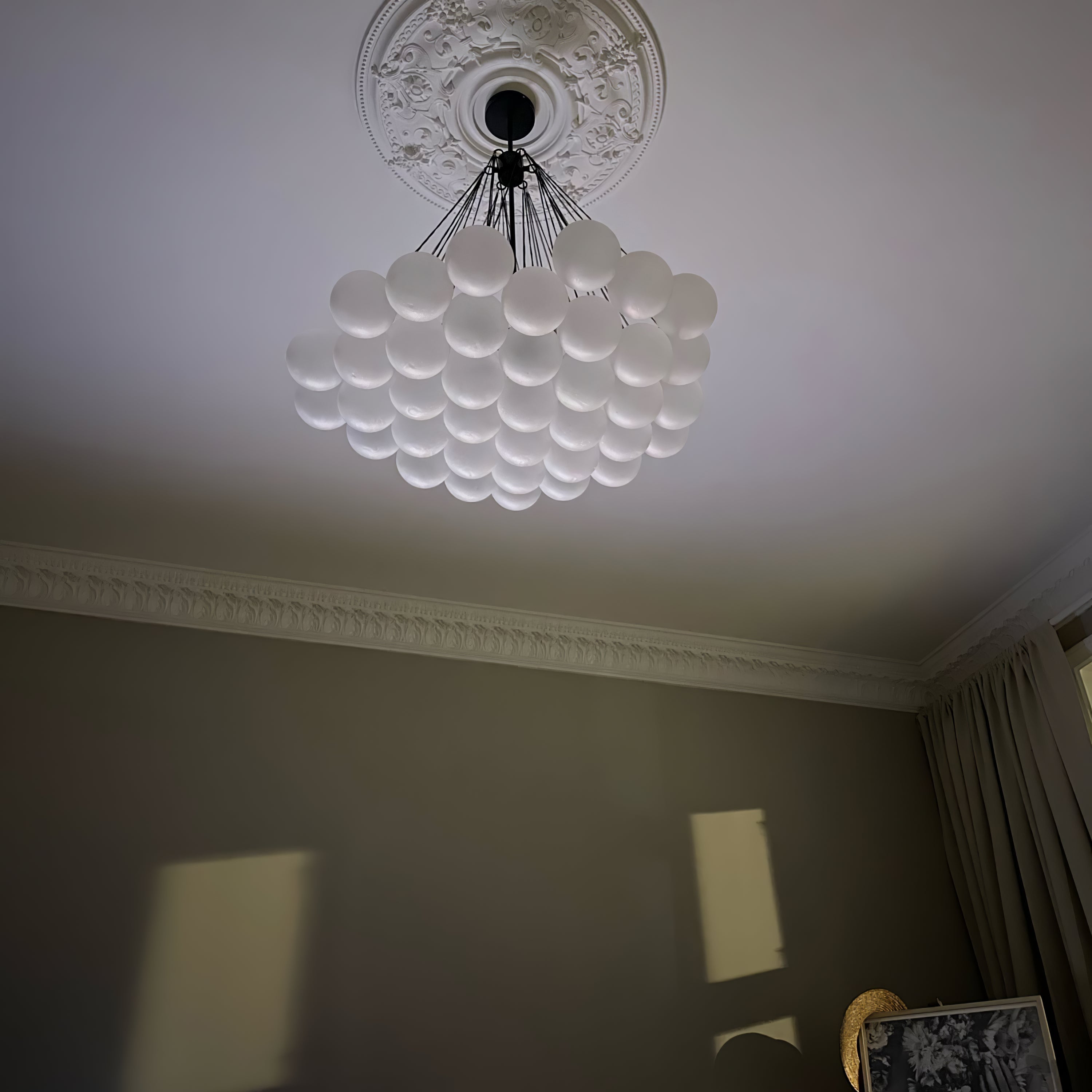 Fayne Glass Globe Pendant Light Bubble