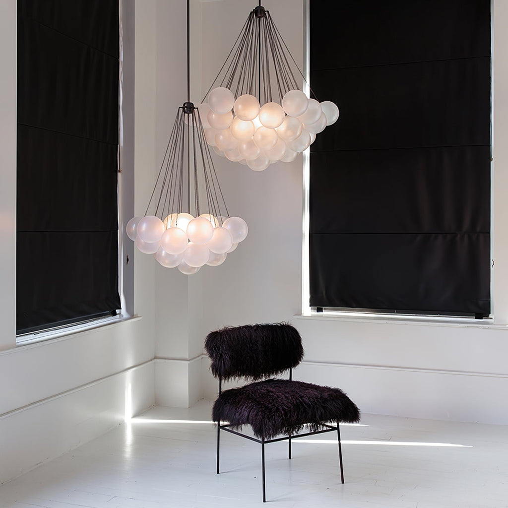 Fayne Glass Globe Pendant Light Bubble