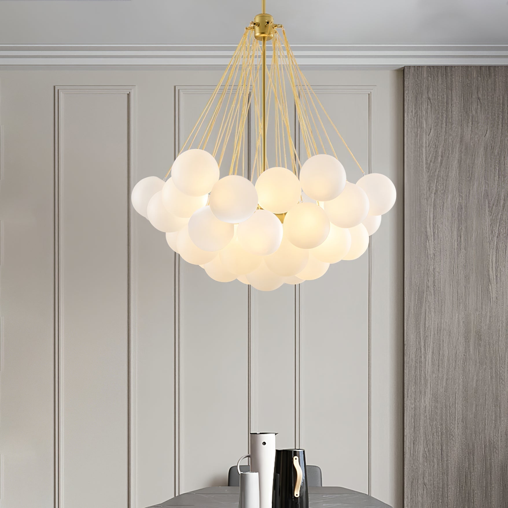 Fayne Glass Globe Pendant Light Bubble