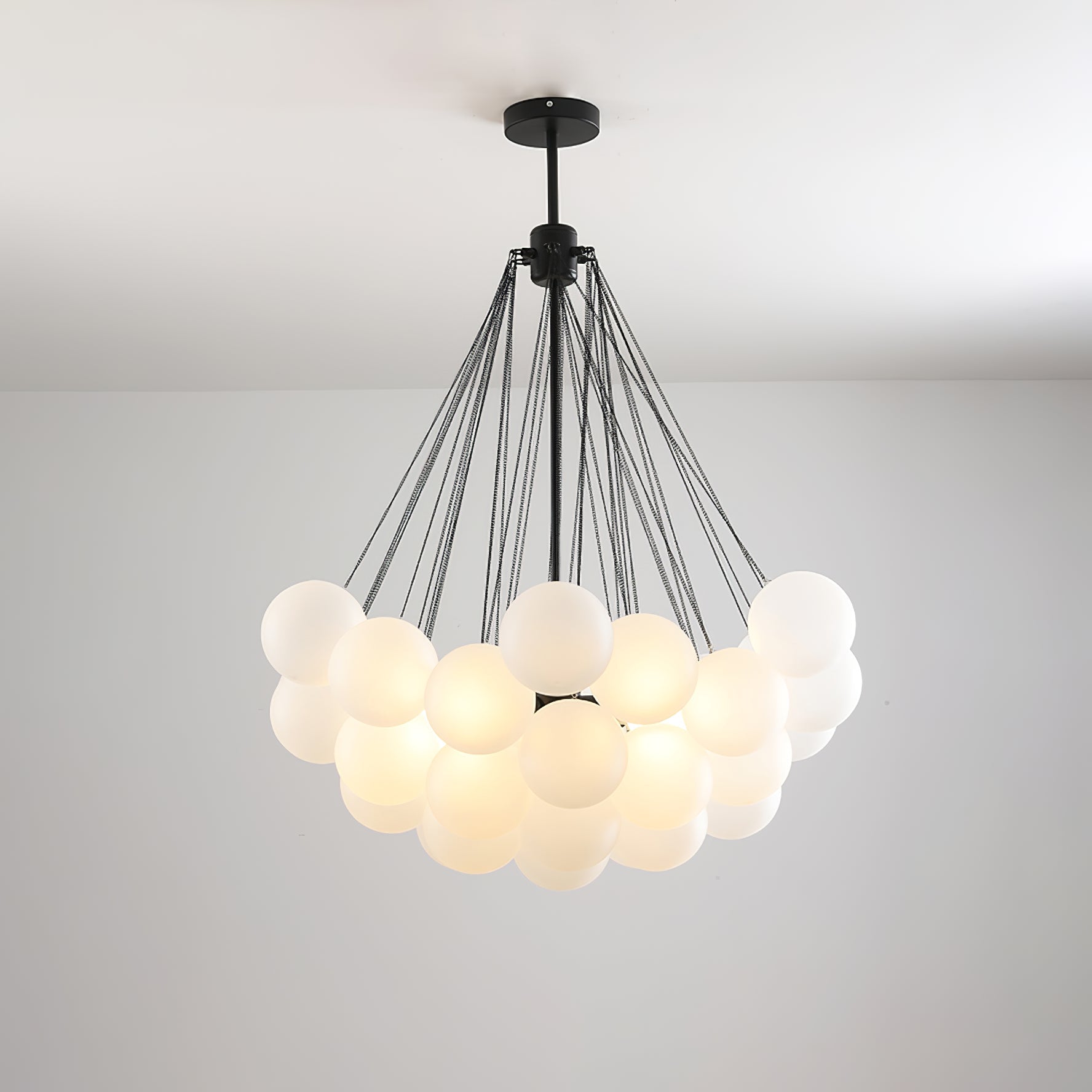 Fayne Glass Globe Pendant Light Bubble