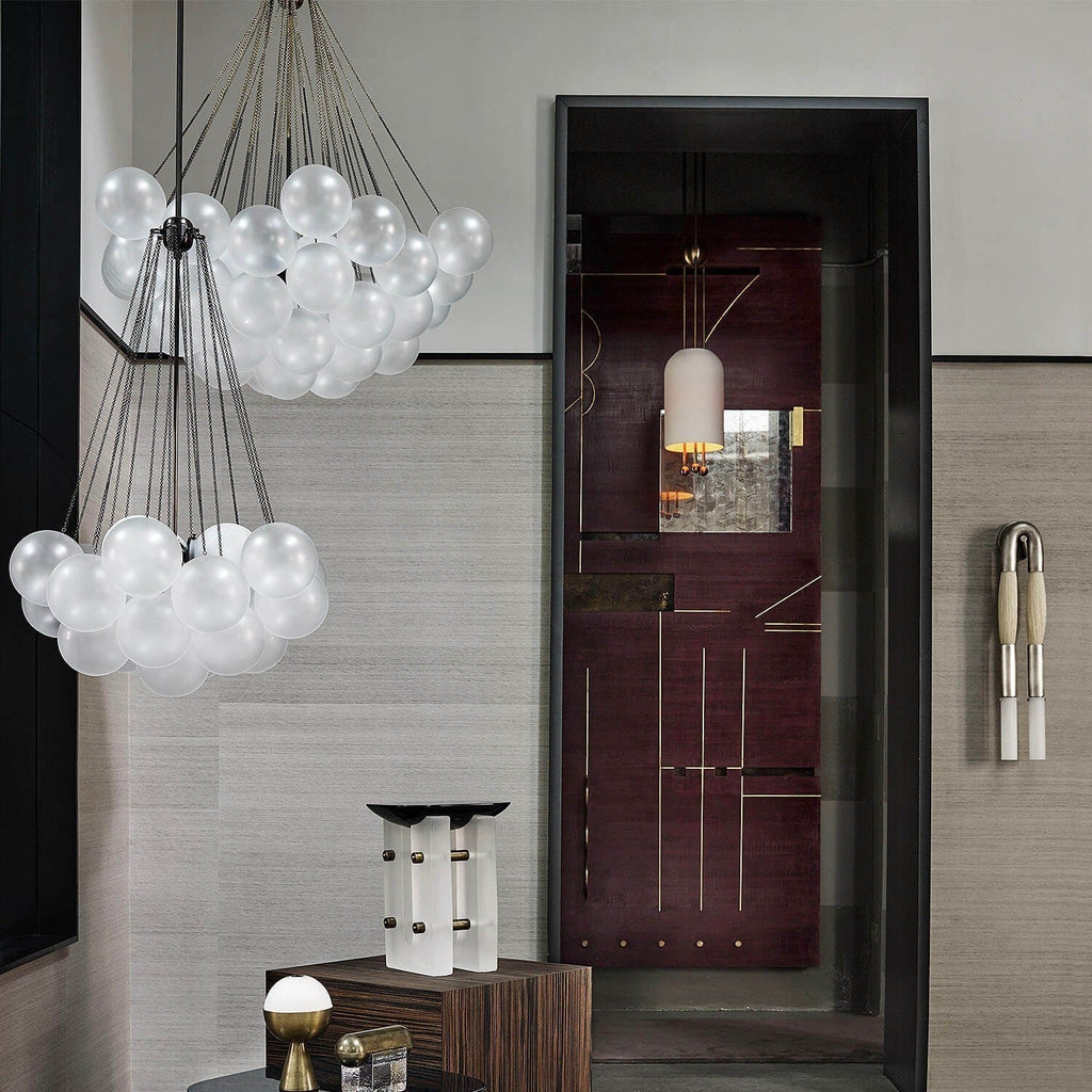 Fayne Glass Globe Pendant Light Bubble