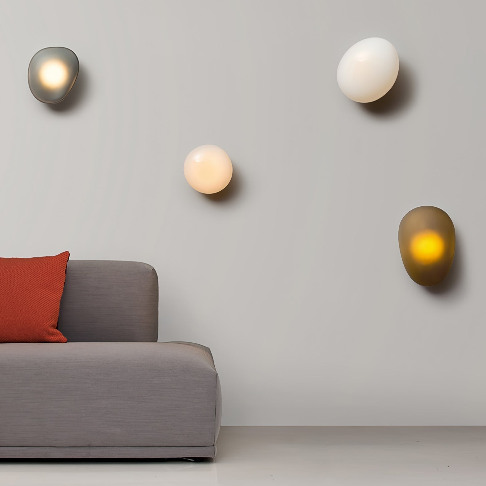 Ruvin Bubble Glass Wall Lamp