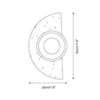 Solaro Wall Lamp Travertine Half-moon  Design
