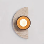 Solaro Wall Lamp Travertine Half-moon  Design