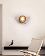 Solaro Wall Lamp Travertine Half-moon  Design