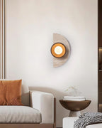 Solaro Wall Lamp Travertine Half-moon  Design