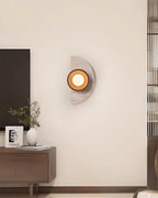 Solaro Wall Lamp Travertine Half-moon  Design