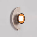 Solaro Wall Lamp Travertine Half-moon  Design