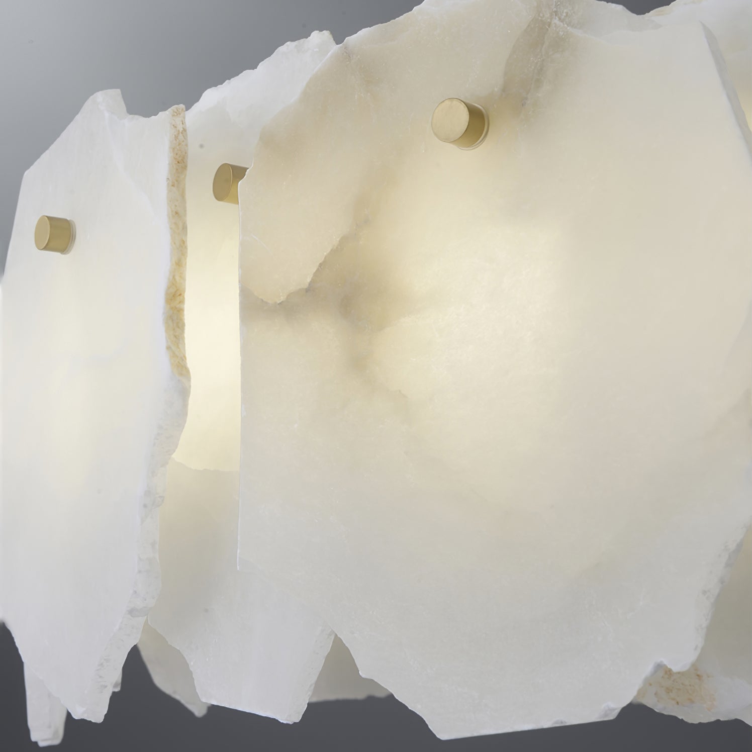 Burton Chandelier Alabaster Layered Halo